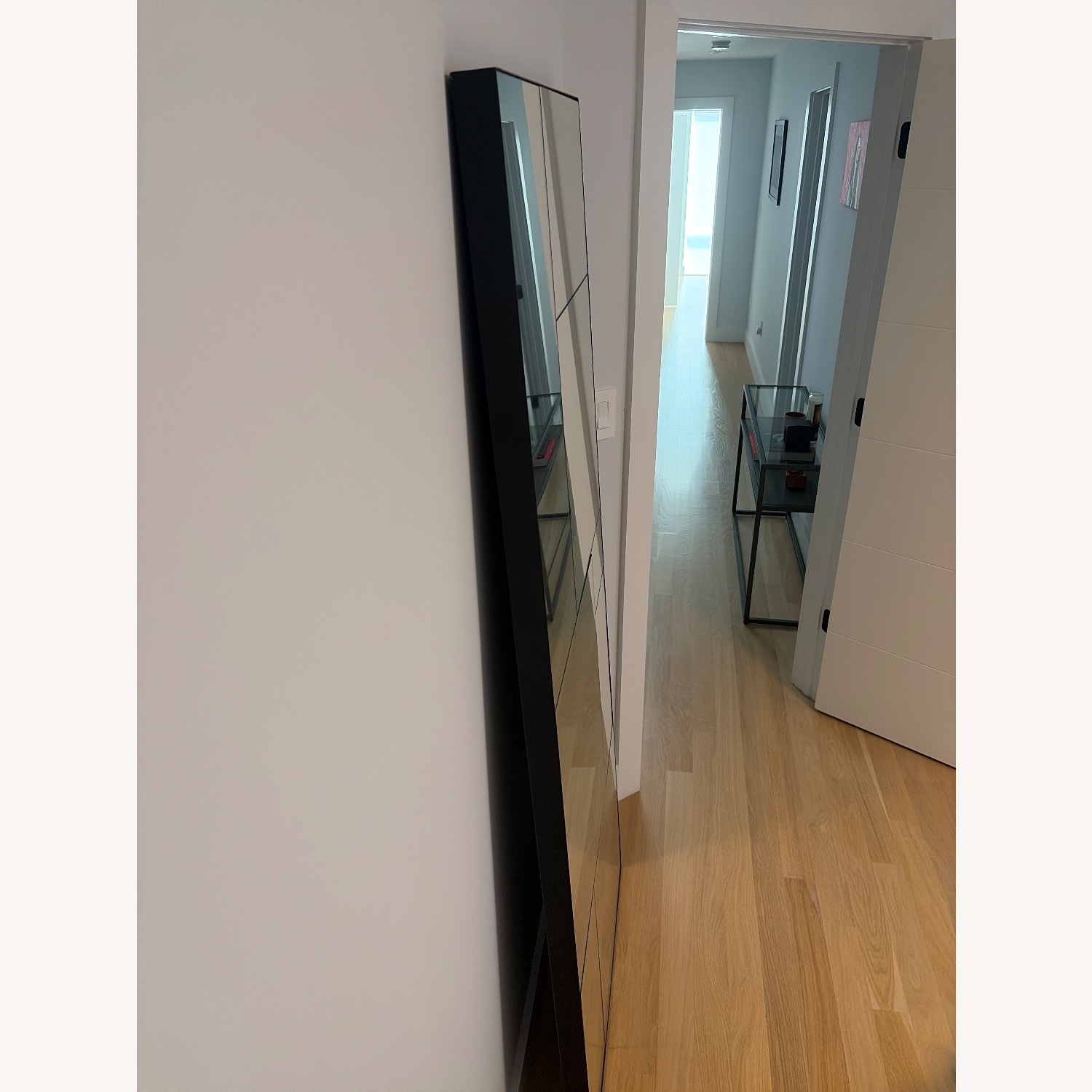 West Elm Black Metal Floor Length Mirror - image-2