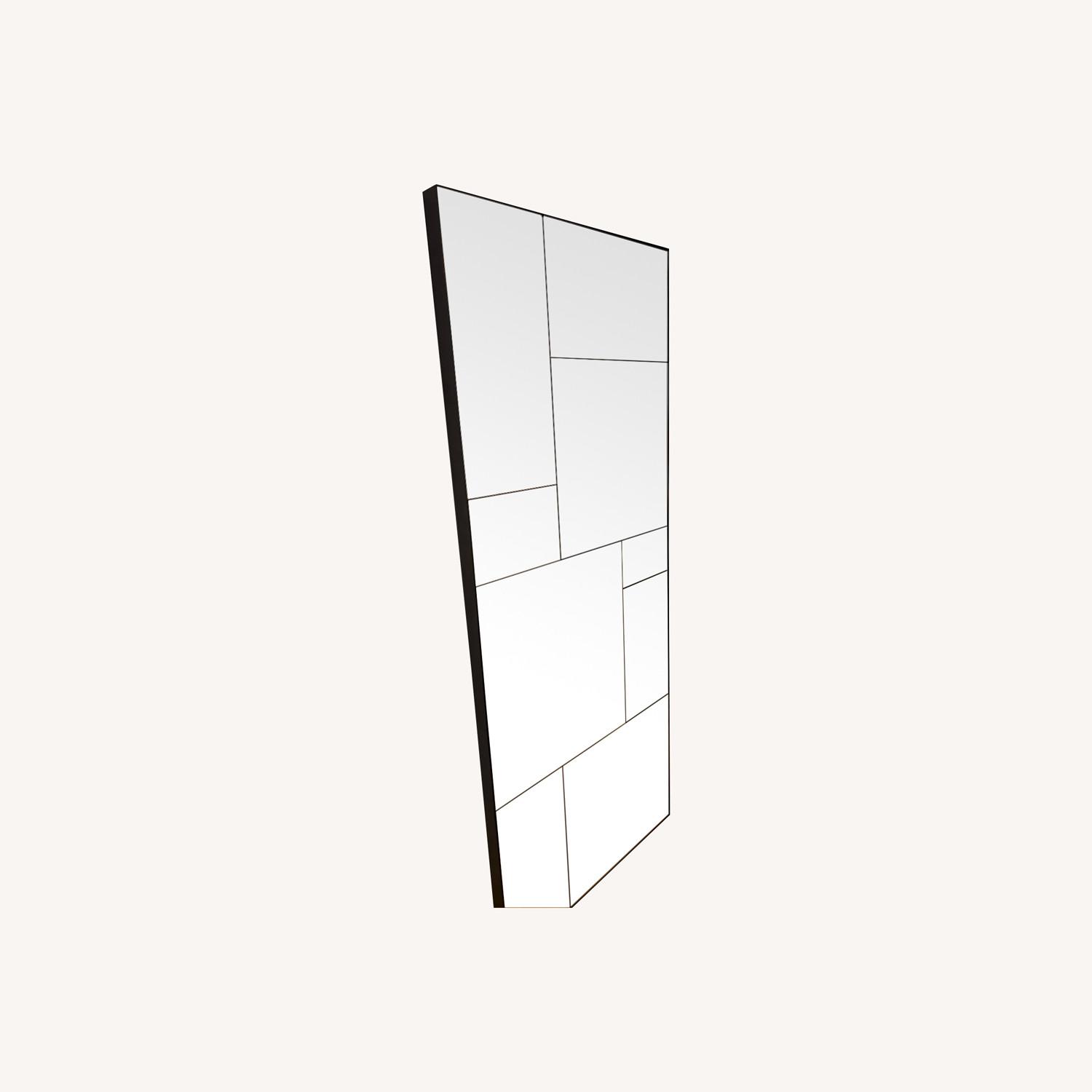 West Elm Black Metal Floor Length Mirror - image-0