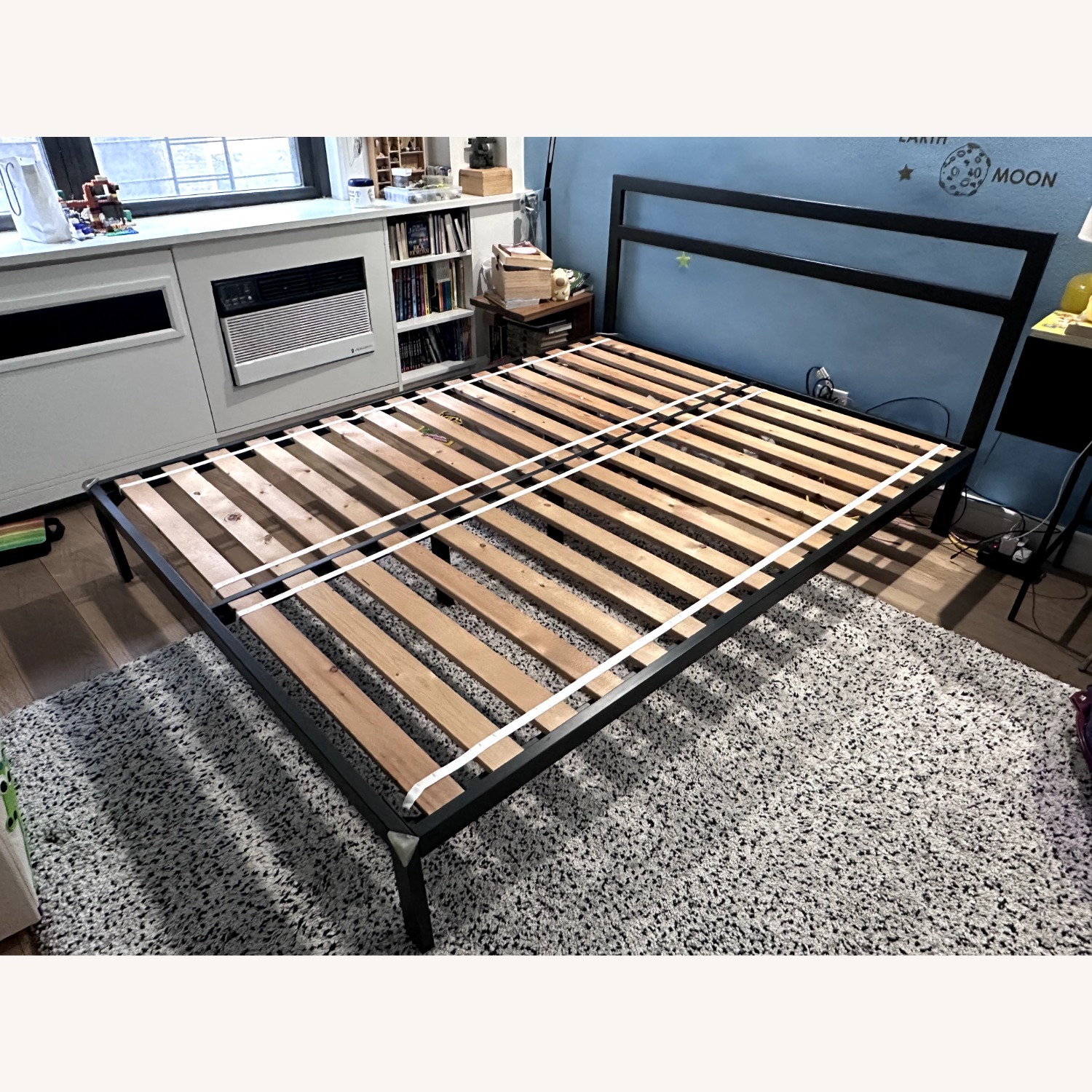 CB2 Black Metal Queen Bed - image-2