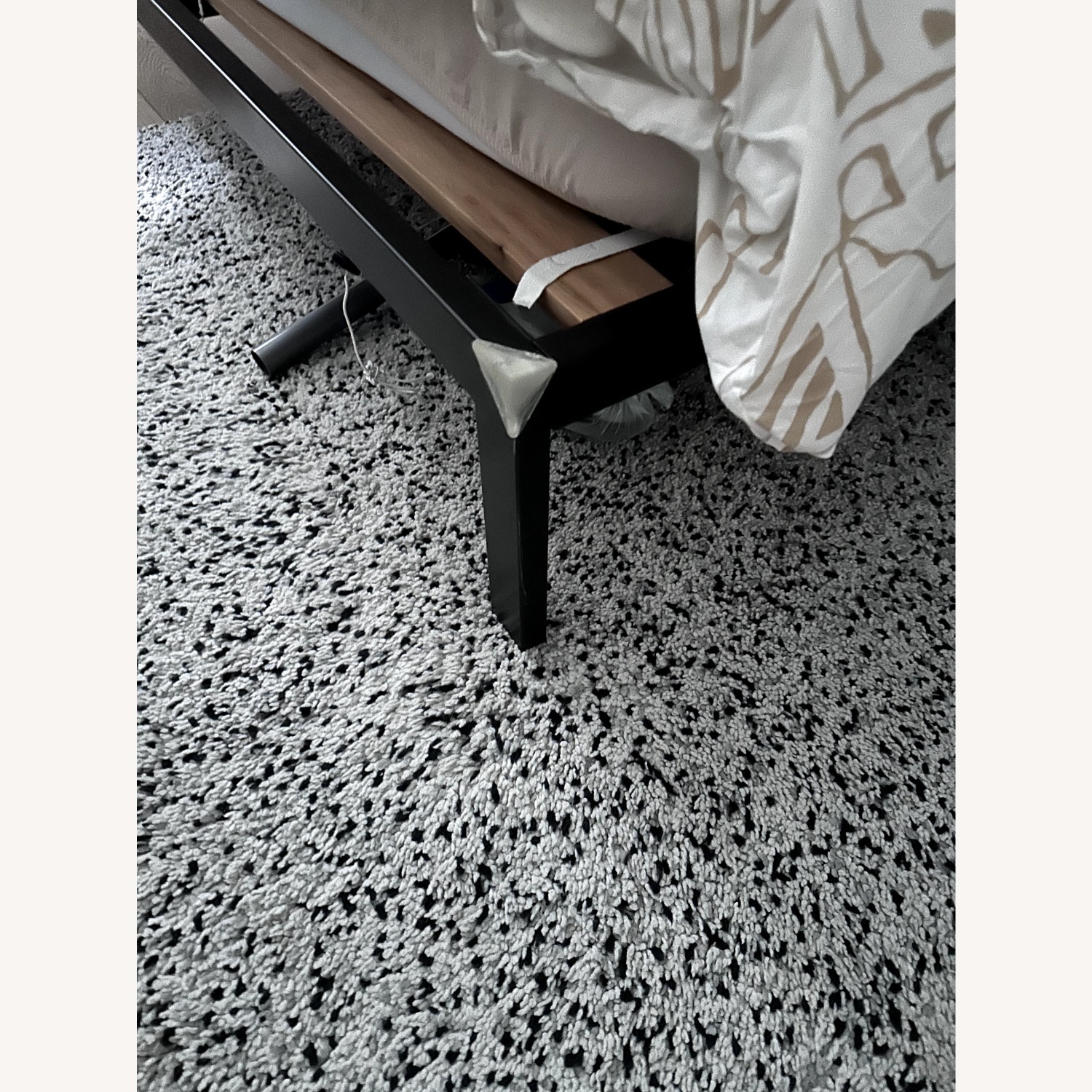 CB2 Black Metal Queen Bed - image-4