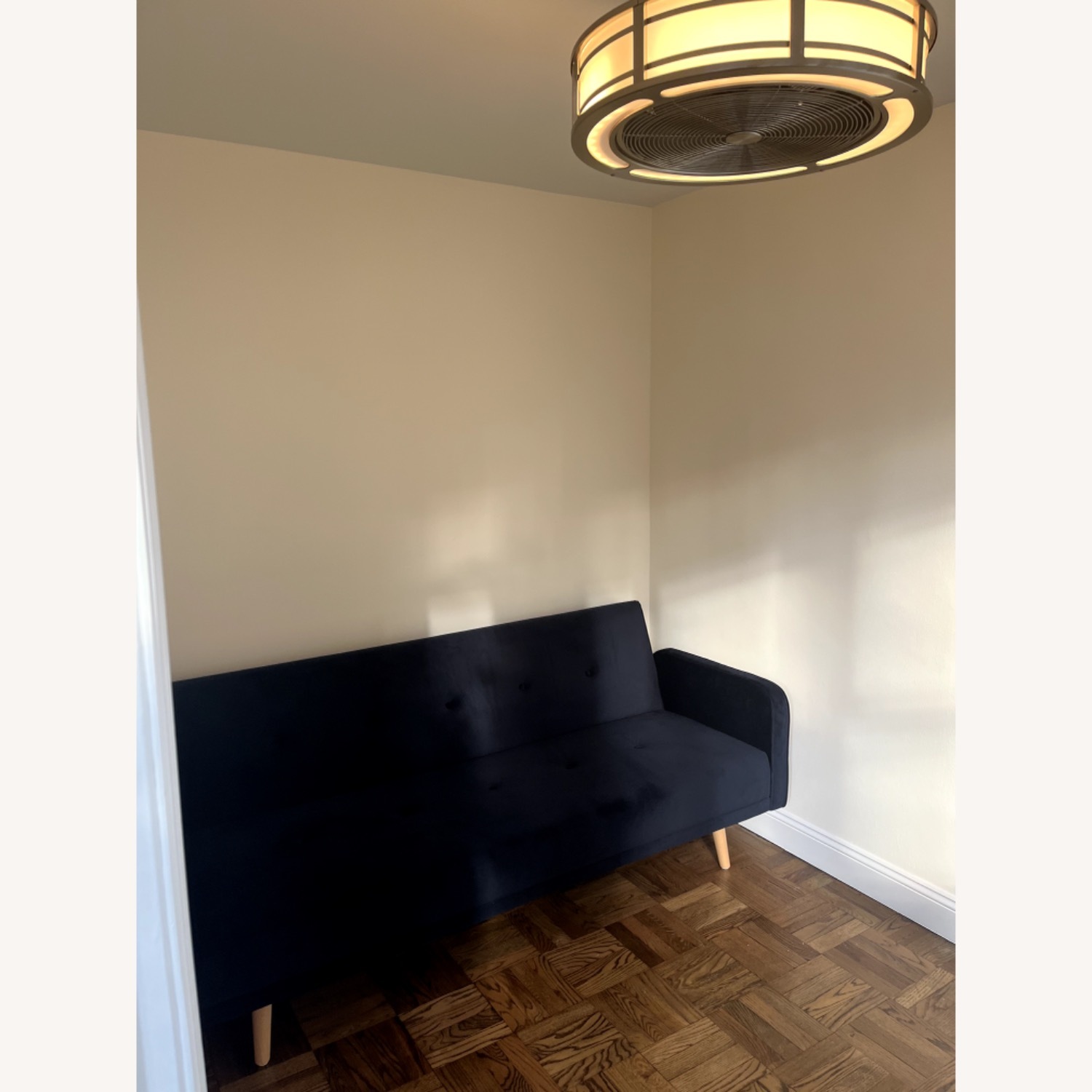 Castlery Blue Velvet Sleeper Sofa - image-2