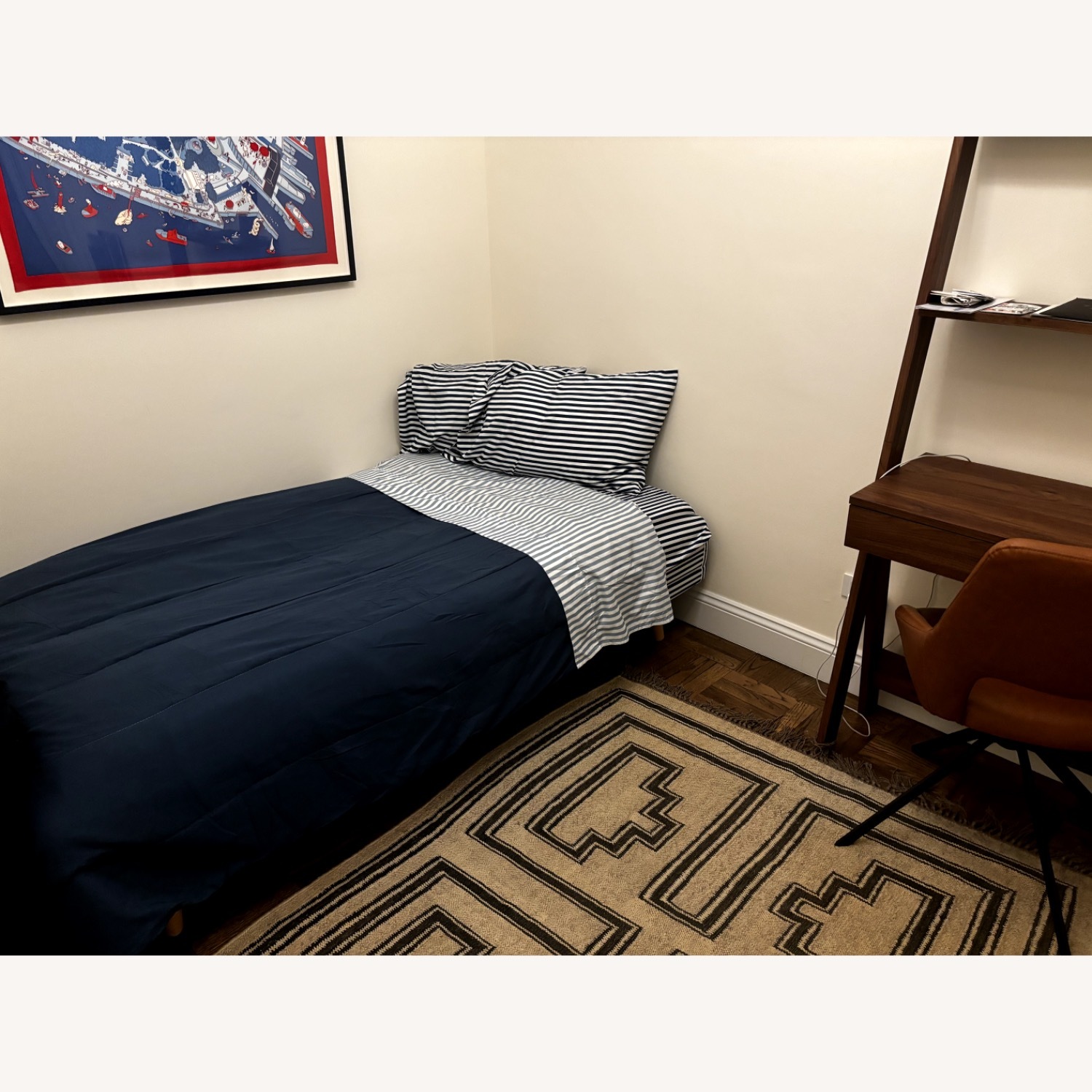 Castlery Blue Velvet Sleeper Sofa - image-3