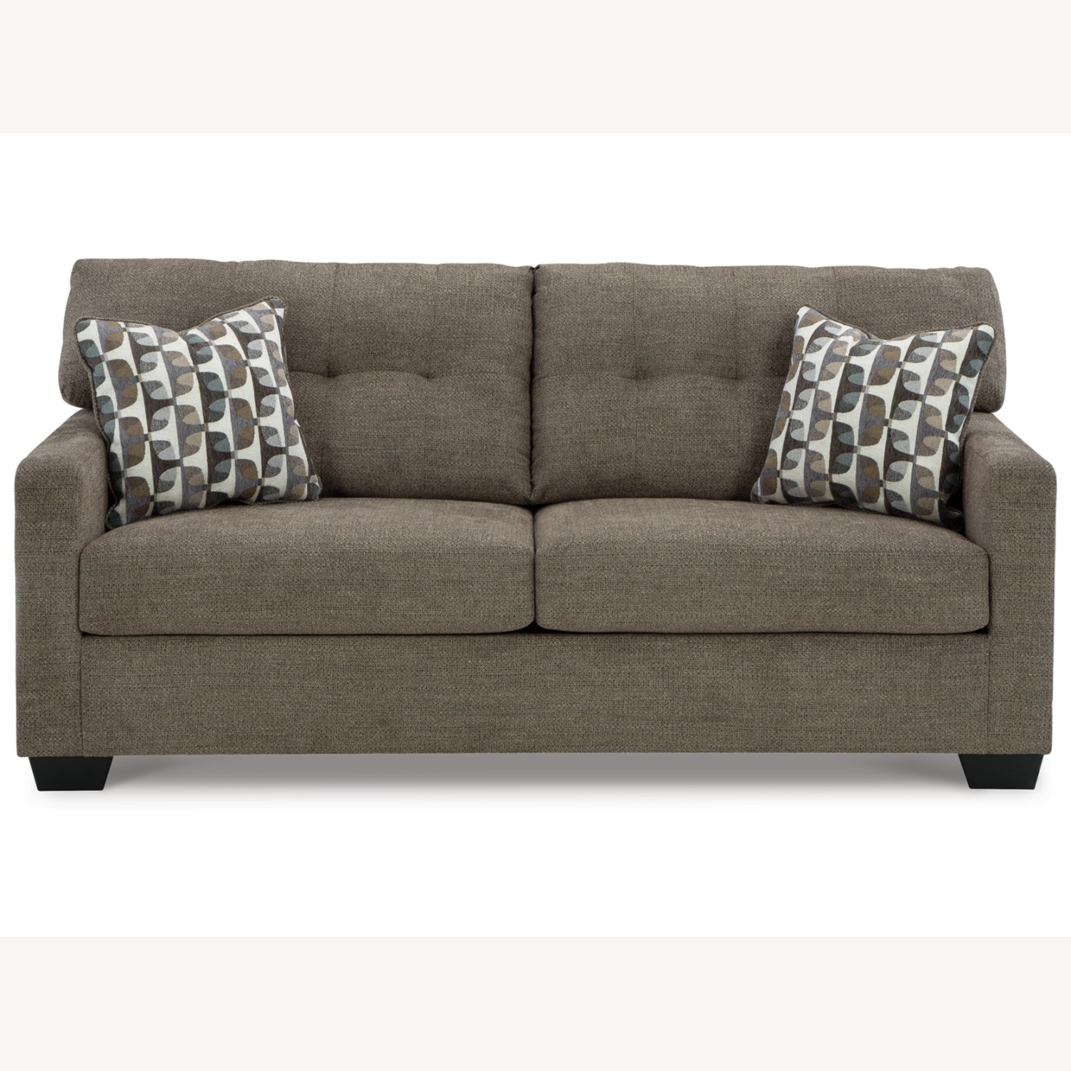 Ashley Furniture Light Gray Fabric 2 Seater Sofa - image-0