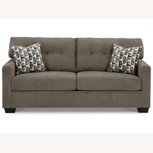Used Ashley Furniture Light Gray Fabric 2 Seater Sofa for sale on AptDeco