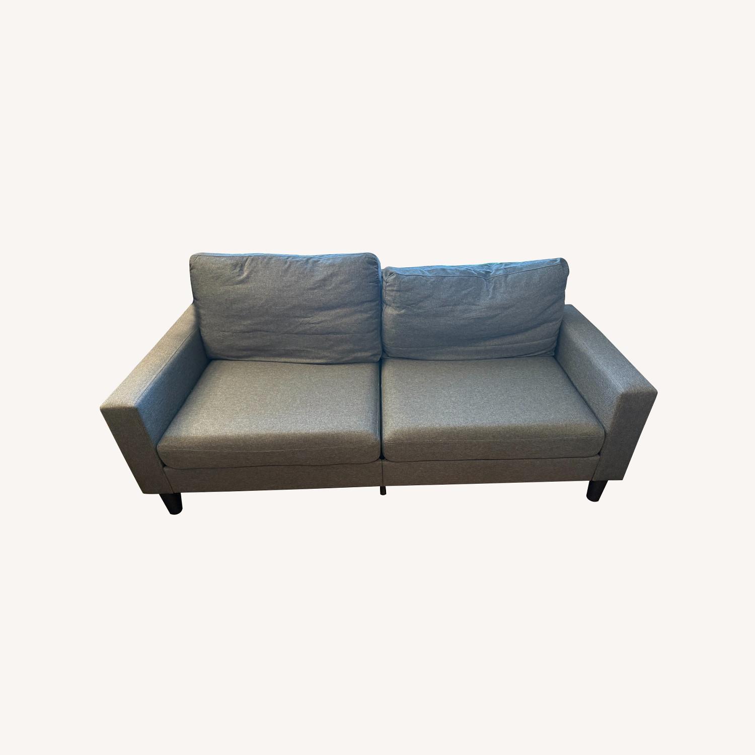 Zinus Dark Gray Fabric 2 Seater Sofa - image-0