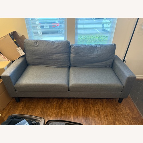 Used Zinus Dark Gray Fabric 2 Seater Sofa for sale on AptDeco