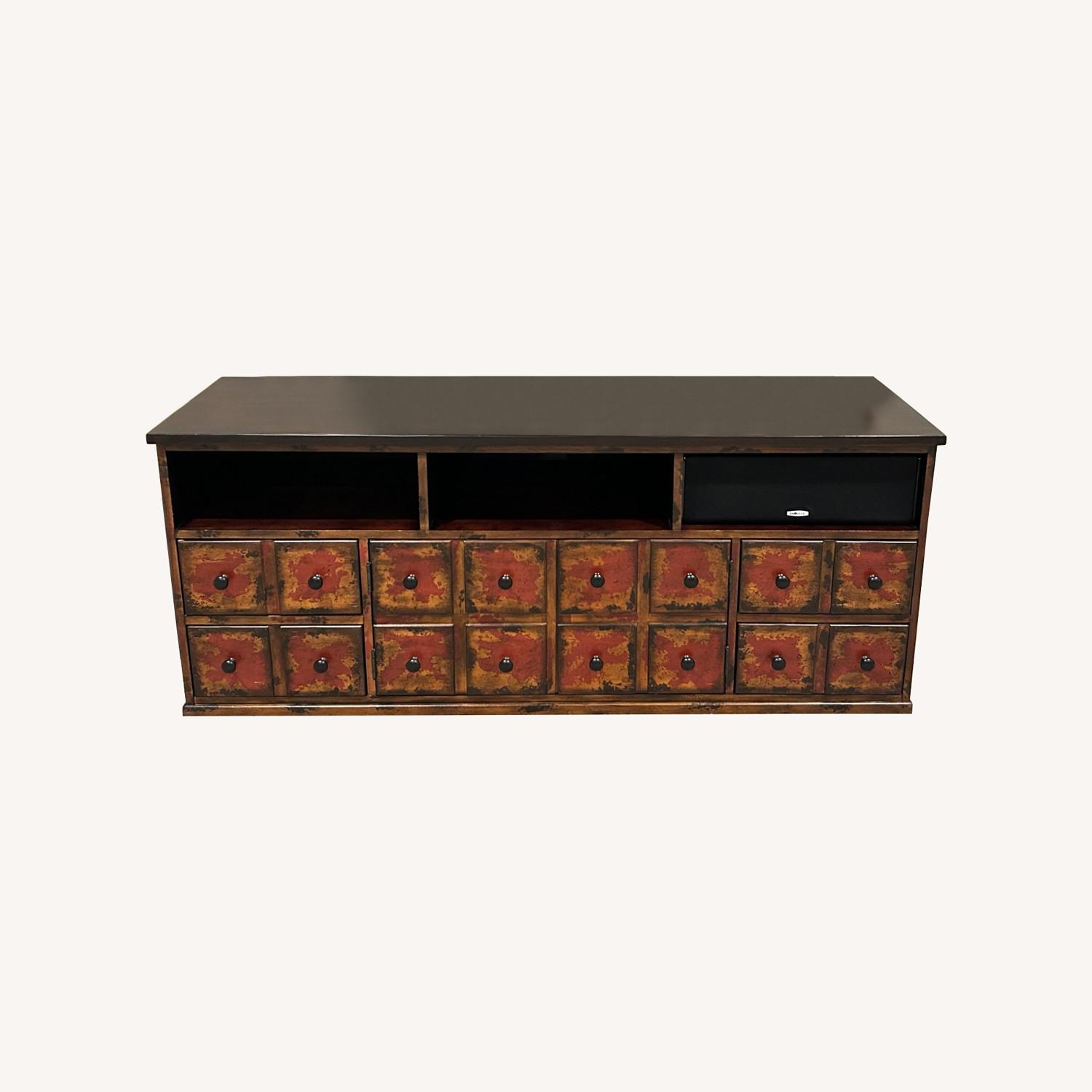 Solid Wood Media Storage Chest - image-0