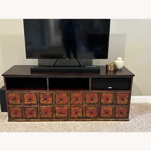 Used Solid Wood Media Storage Chest for sale on AptDeco