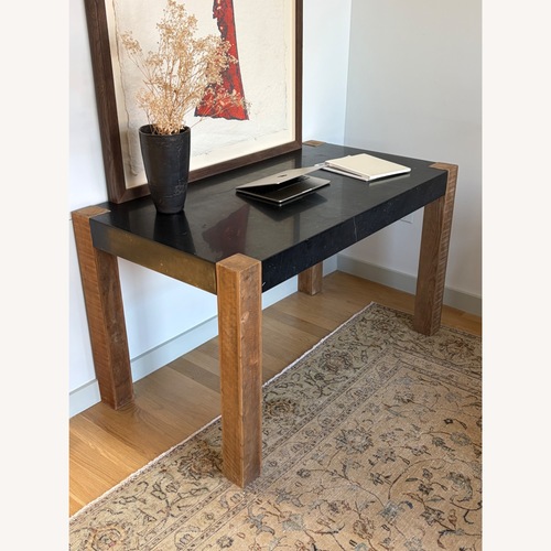 Used Marble & Reclaimed Wood Desk  for sale on AptDeco