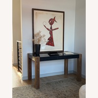 Marble & Reclaimed Wood Desk