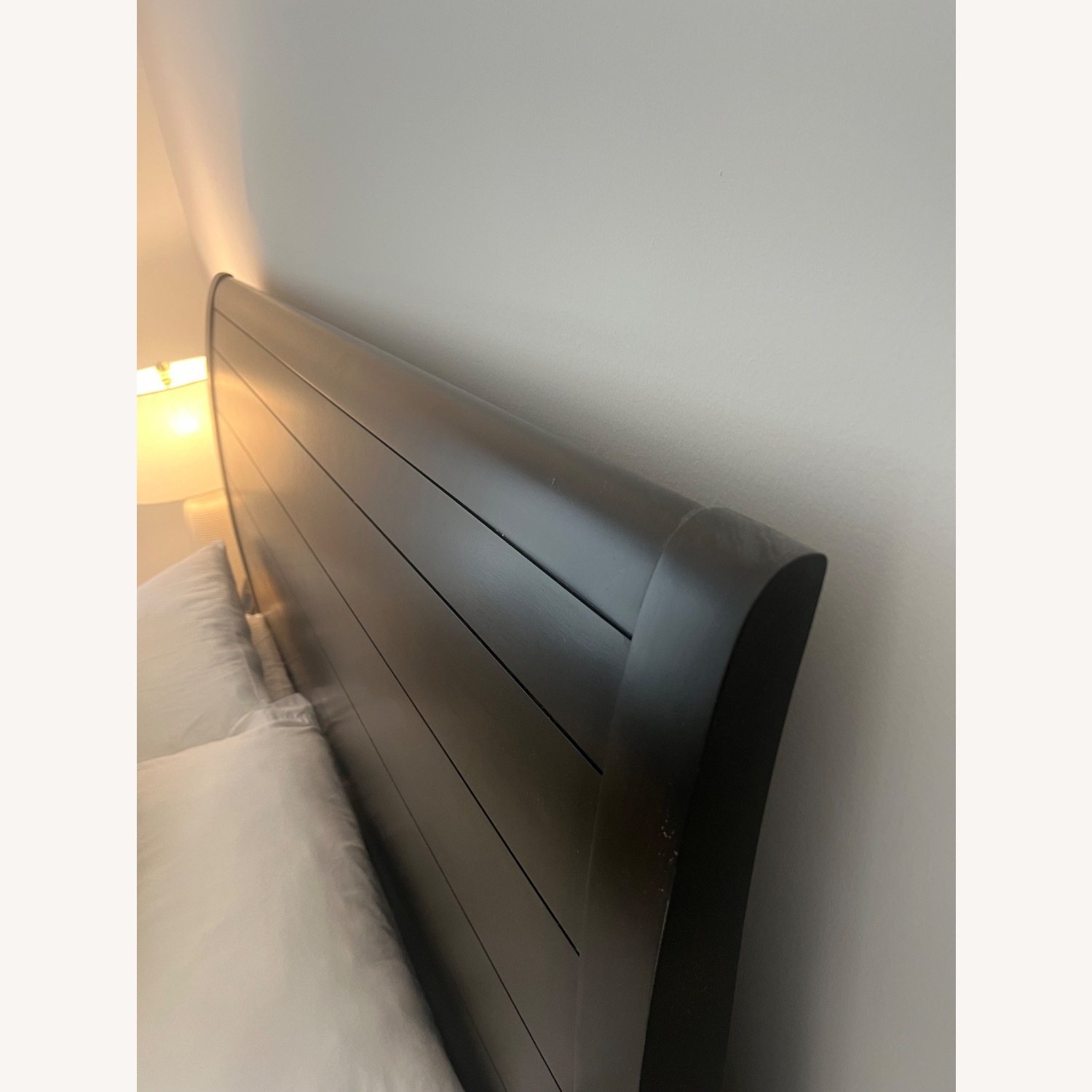 Raymour & Flanigan Dark Brown Wood Queen Bed - image-5