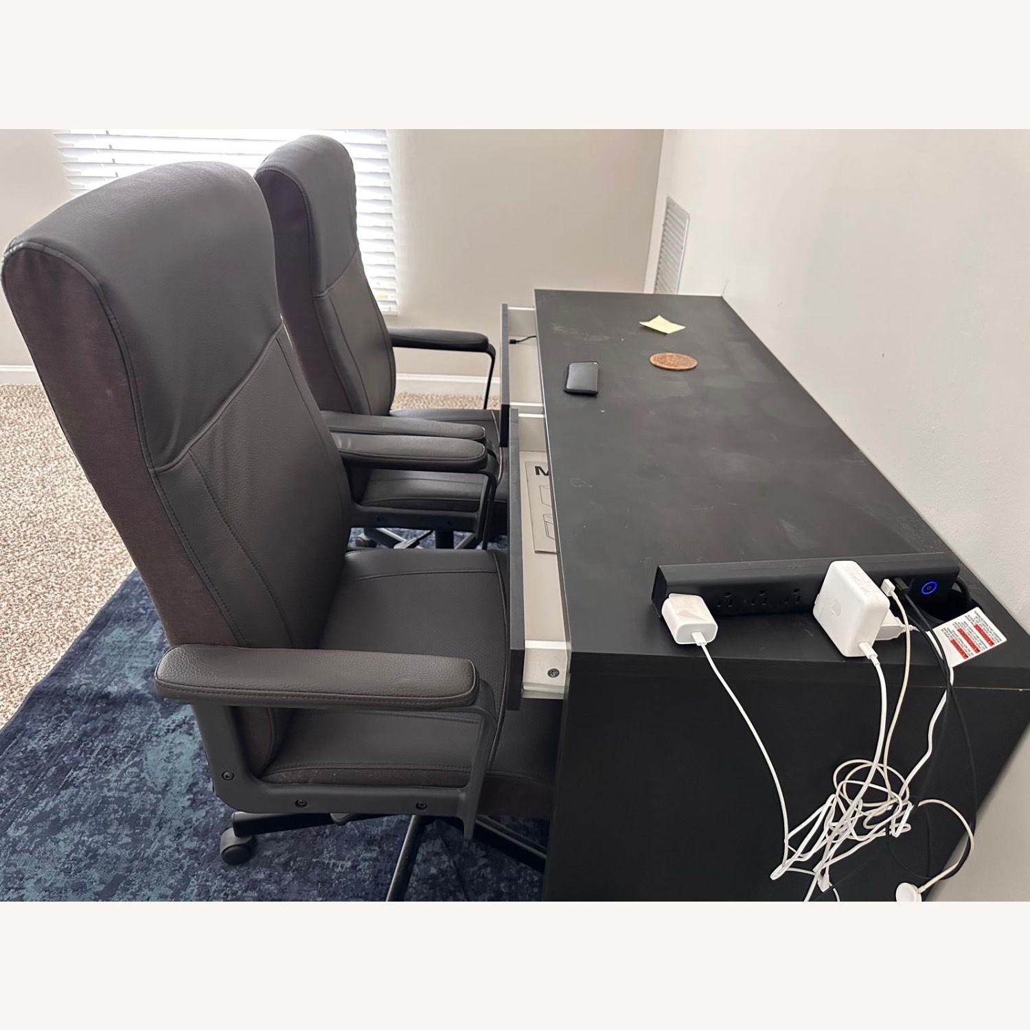 IKEA Dark Brown Swivel Office Chair - image-2