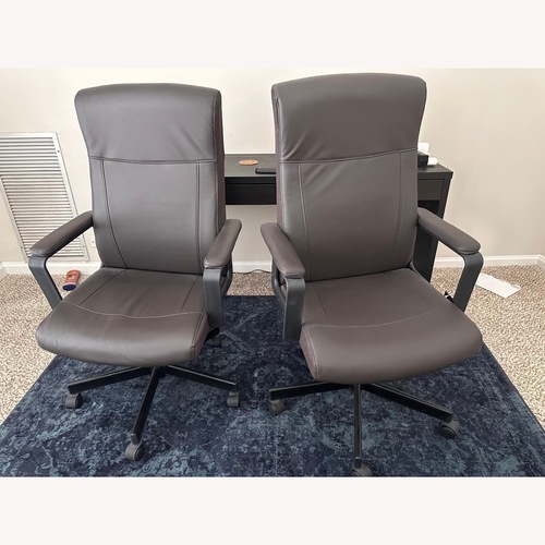 Used IKEA Dark Brown Swivel Office Chair for sale on AptDeco