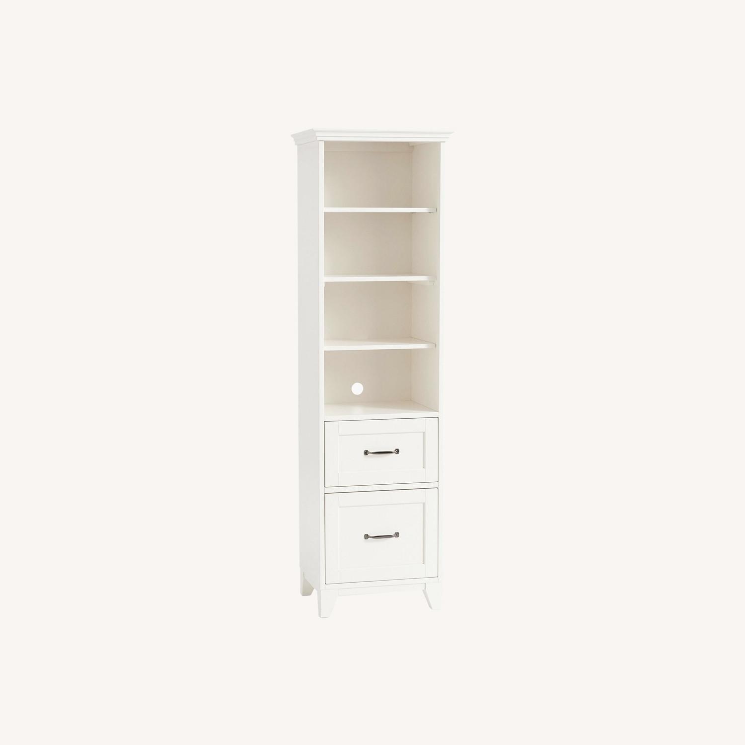 Pottery Barn Teen Hampton White Wood Bookcase - image-0