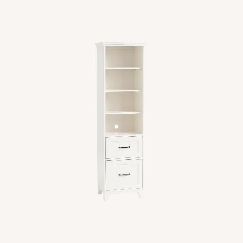 Used Pottery Barn Teen Hampton White Wood Bookcase for sale on AptDeco