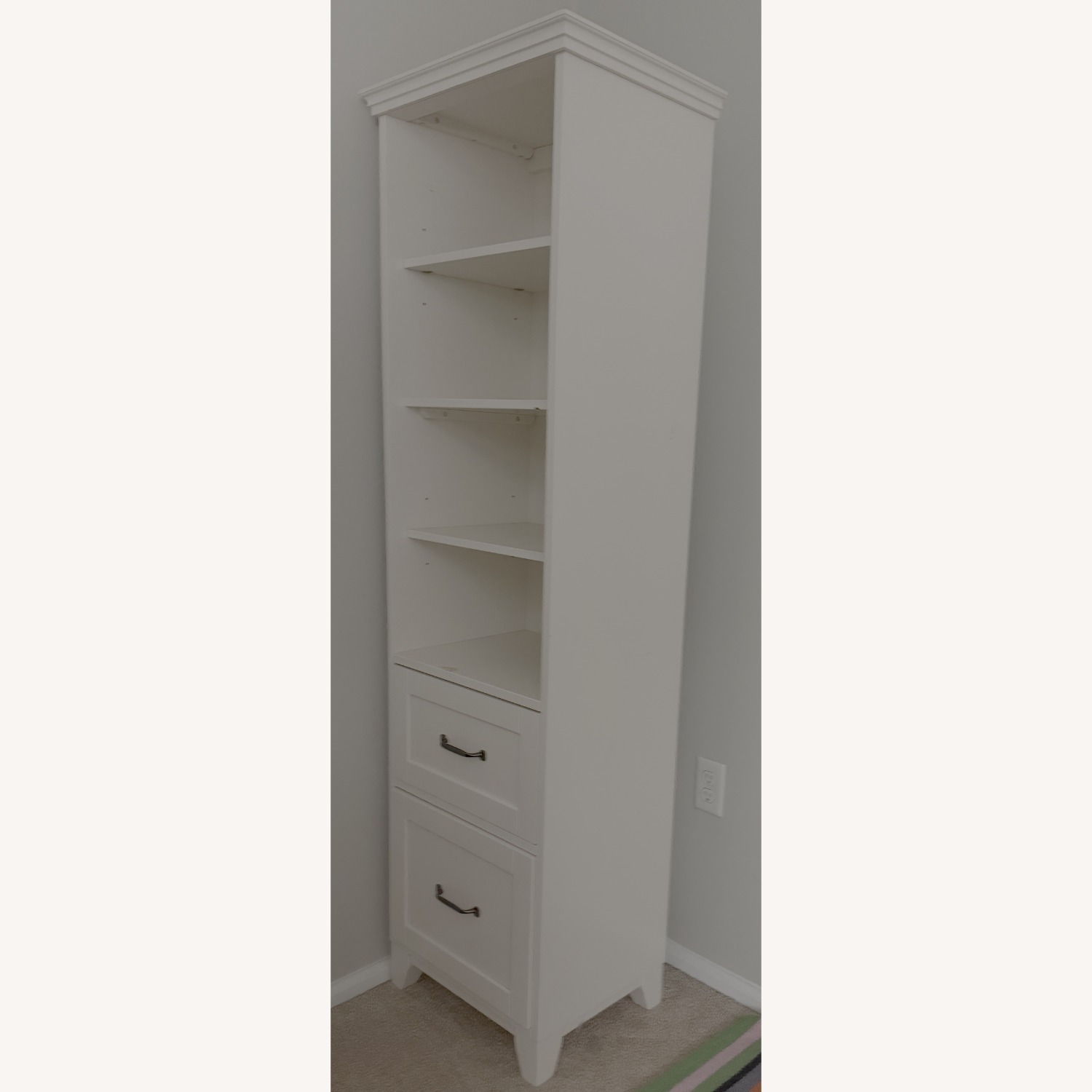 Pottery Barn Teen Hampton White Wood Bookcase - image-2