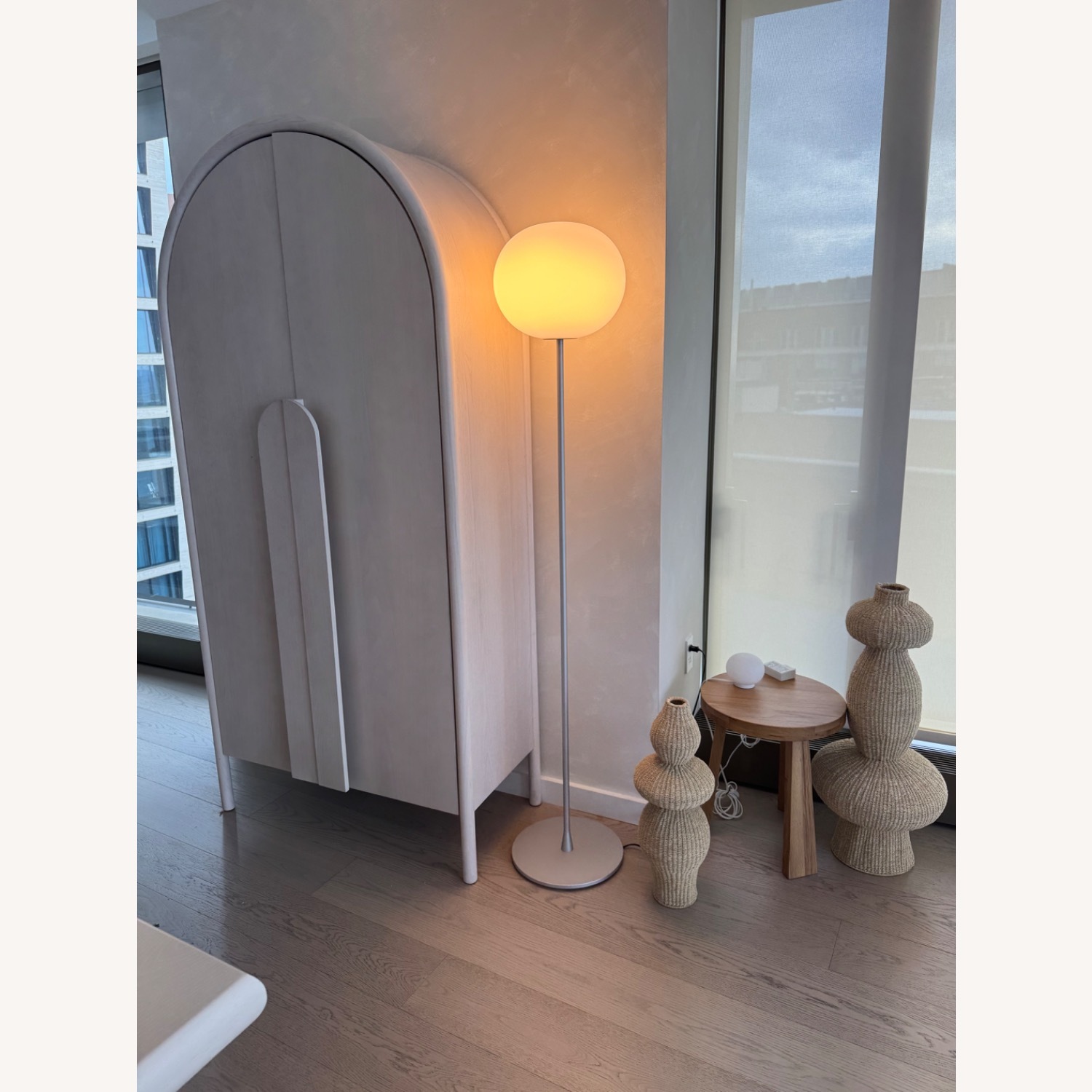 Jasper Morrison Light Gray Metal Floor Lamp - image-2