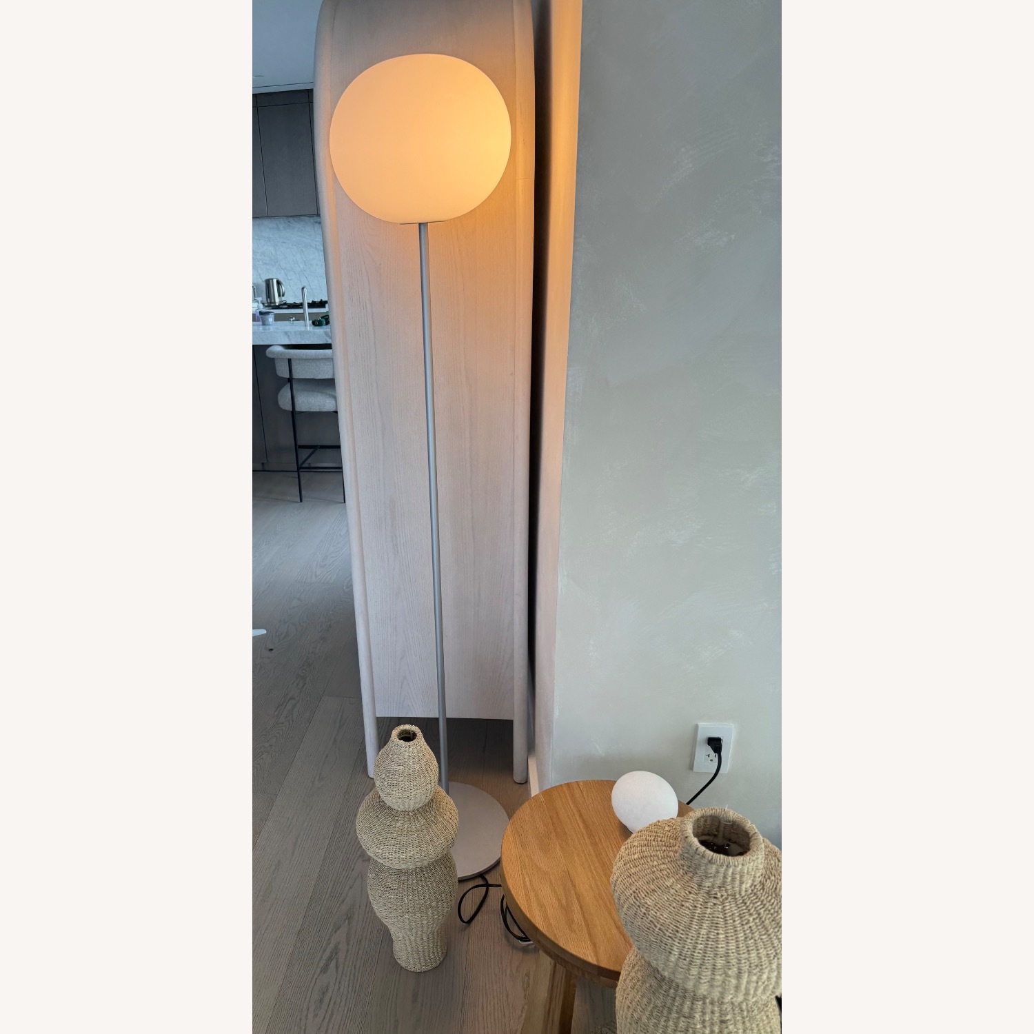 Jasper Morrison Light Gray Metal Floor Lamp - image-4