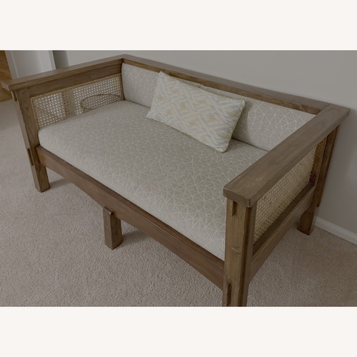 Used Vintage/Antique Finds Dark Brown 2 Seater Sofa for sale on AptDeco