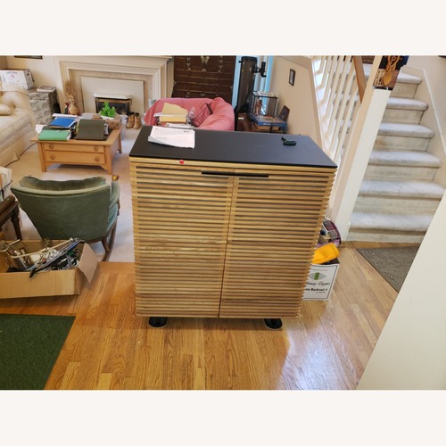 Used BDI Furniture Kasala Natural Wood Bar Cart for sale on AptDeco