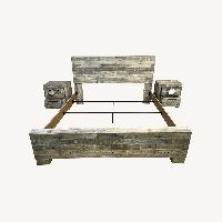 Ashley Effie King Panel Bed with 2 Nightstands