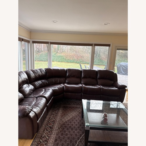 Used Recliner Italian Leather Couch  for sale on AptDeco