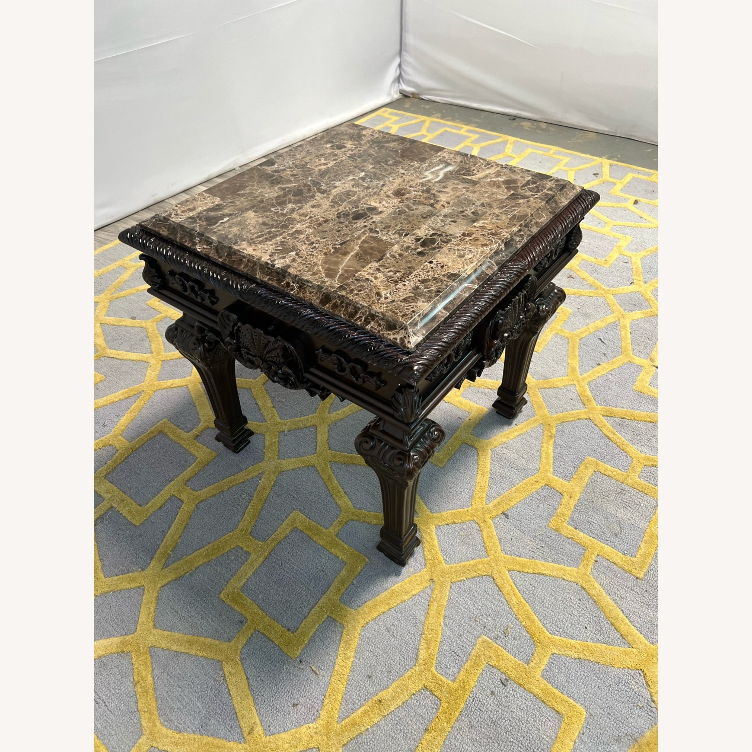  Traditional Top End Table in Cherry - image-1