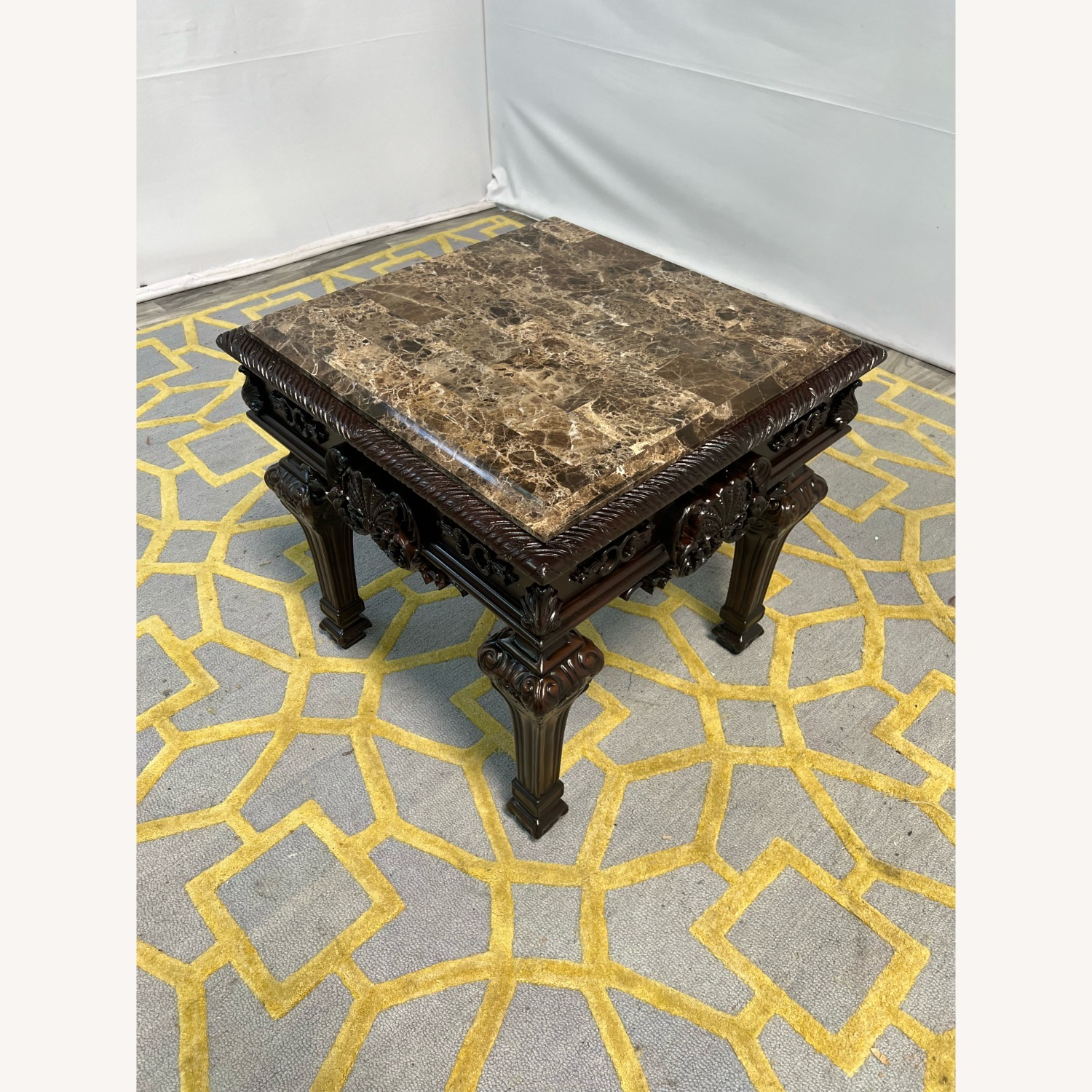  Traditional Top End Table in Cherry - image-2