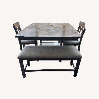 Raymour & Flanigan Dark Brown Wood Dining Sets