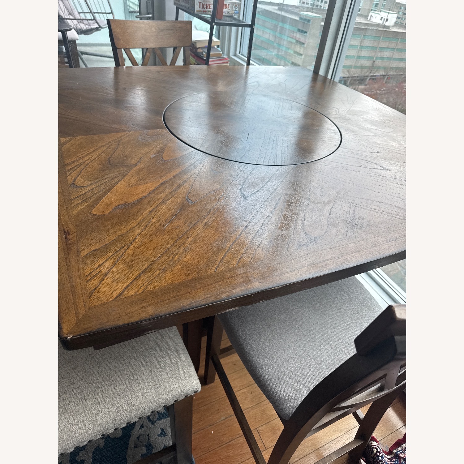 Raymour & Flanigan Dark Brown Wood Dining Sets - image-2