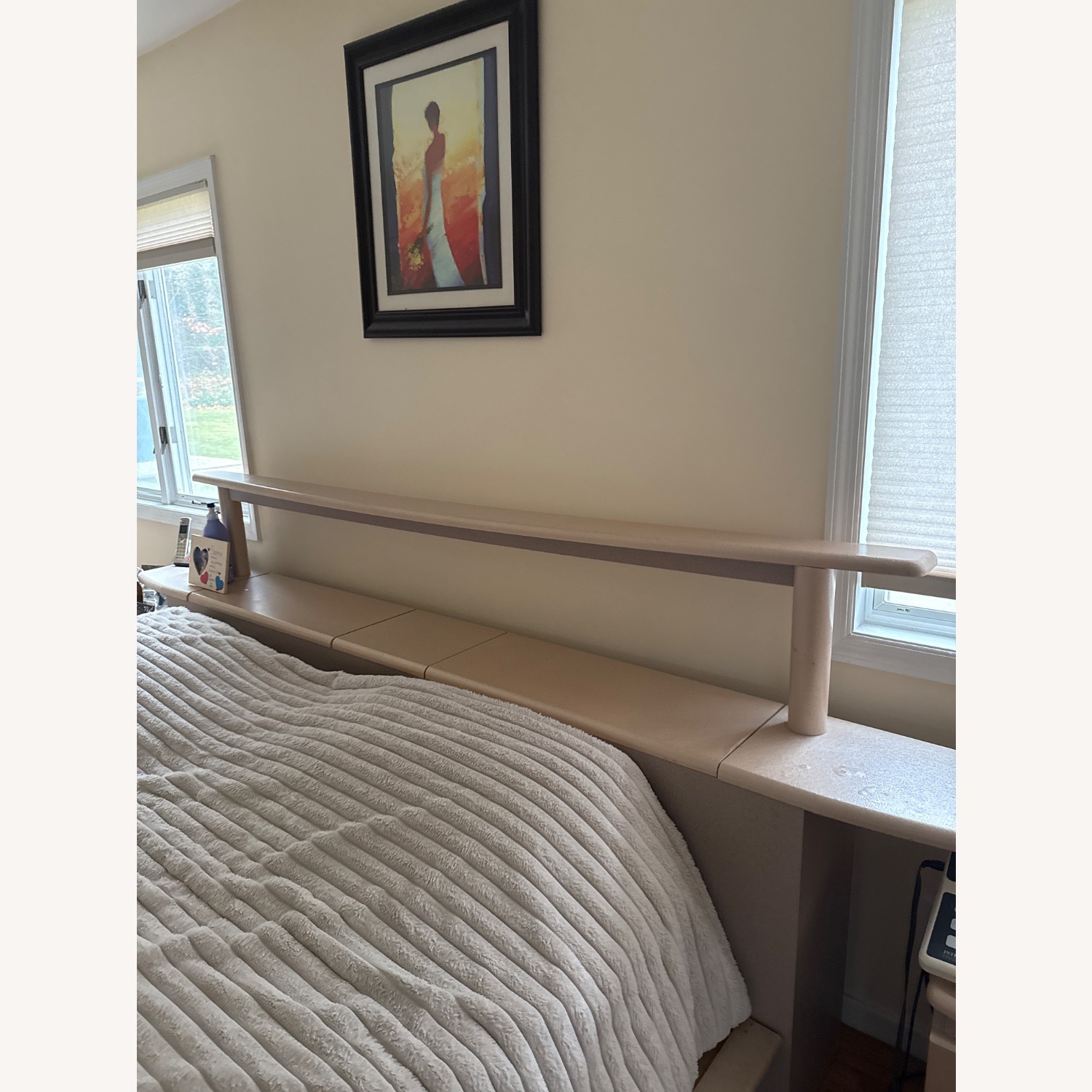 Vintage/Antique Natural Wood King Bed - image-8