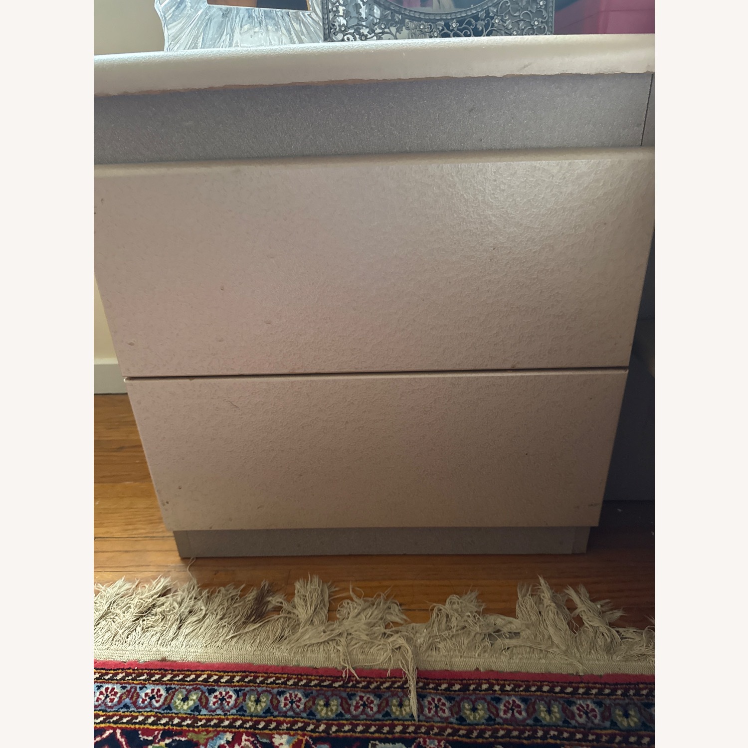 Vintage/Antique Natural Wood King Bed - image-5