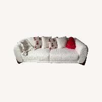 White Boucle Cloud Sofa