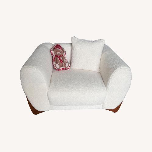 Used White Armchair for sale on AptDeco