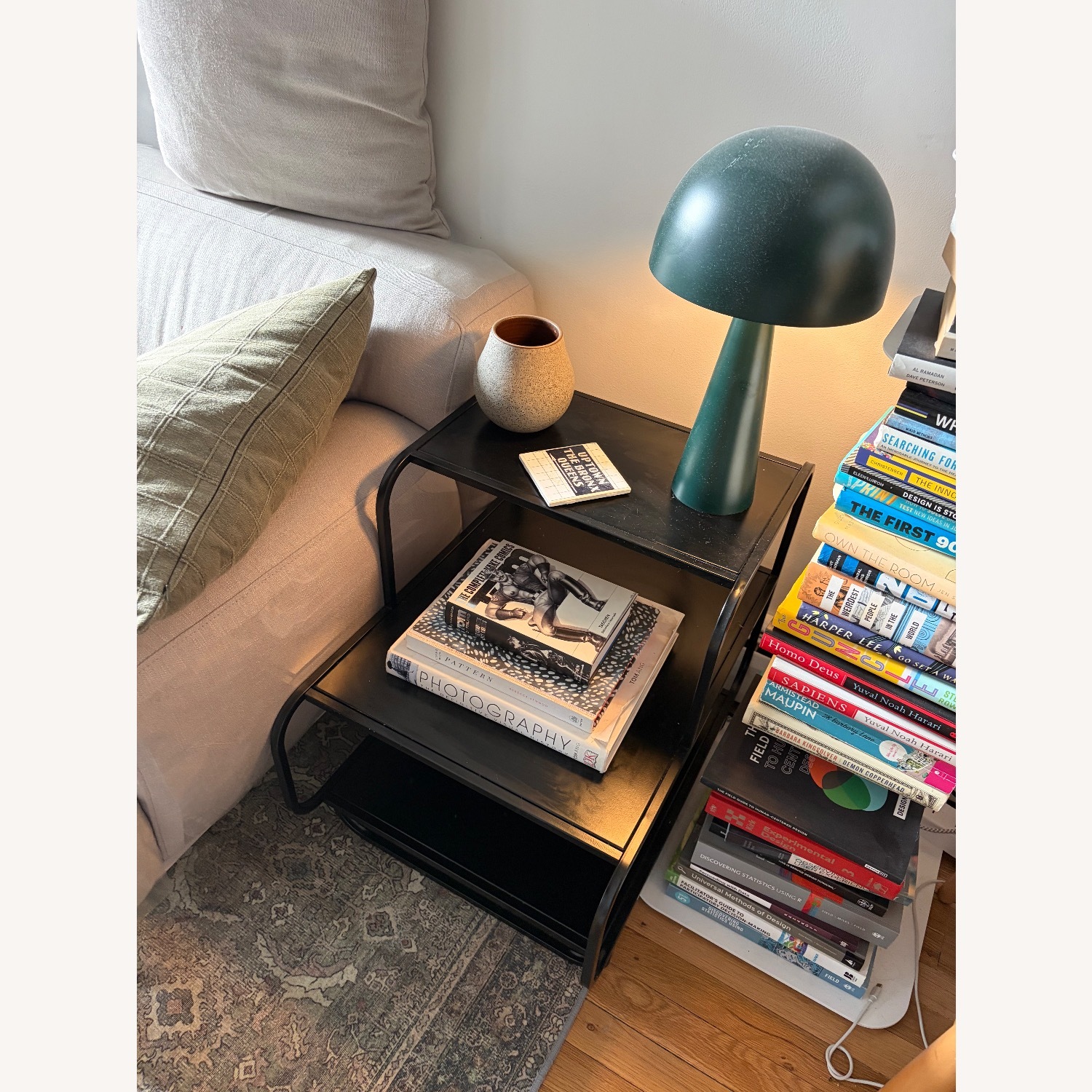 Urban Outfitters Black Metal Side Table - image-2