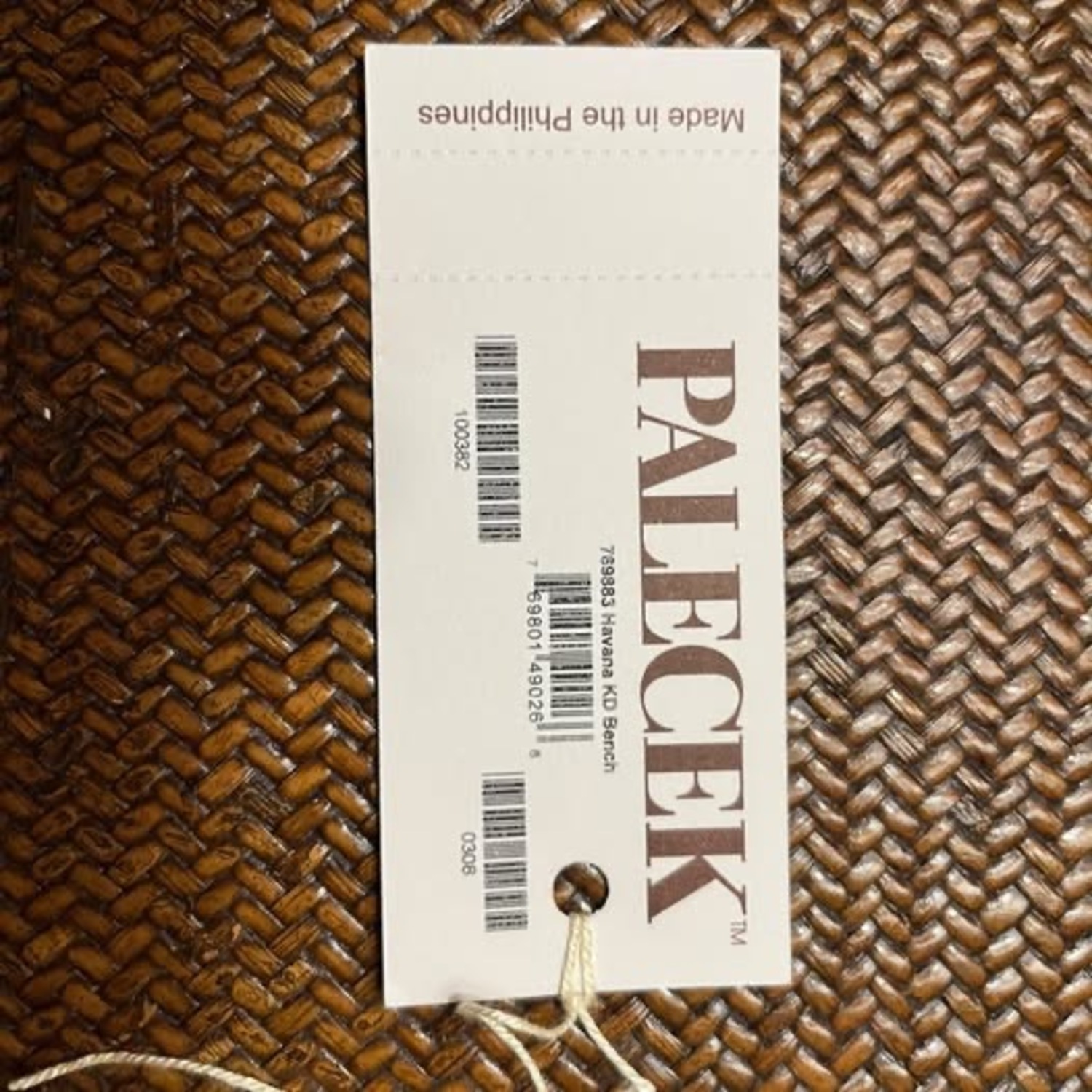 Palecek Dark Brown Wood Desk - image-3