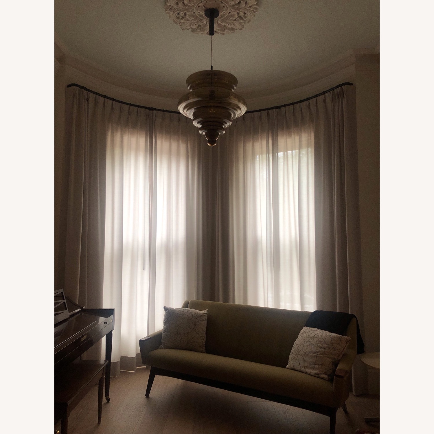 Iconic Lasvit Glass Ceiling Lights in Smoke - image-4