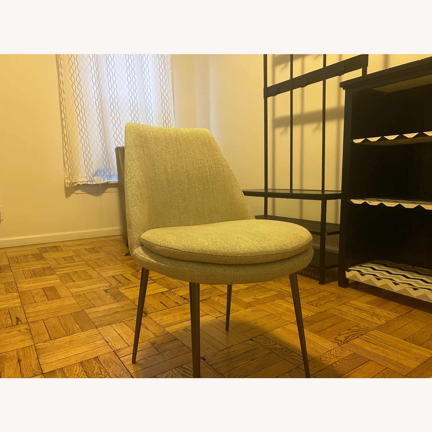 West Elm Finley Light Gray Fabric Accent Chairs - image-3