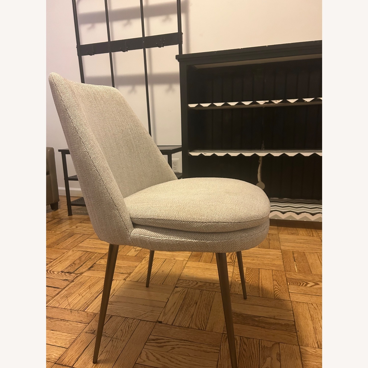 West Elm Finley Light Gray Fabric Accent Chairs - image-2