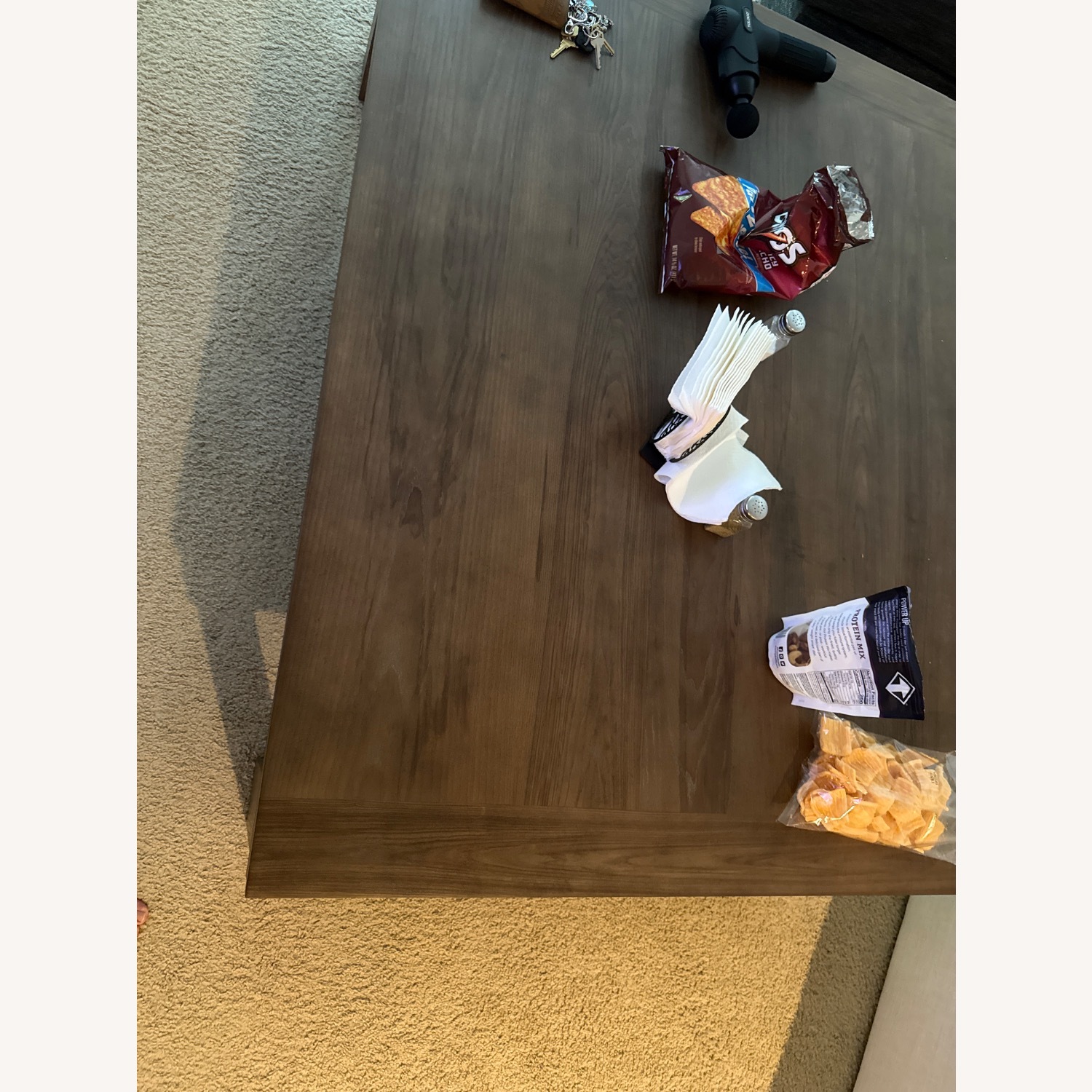 Ashley Furniture Dark Brown Wood Coffee Table - image-1