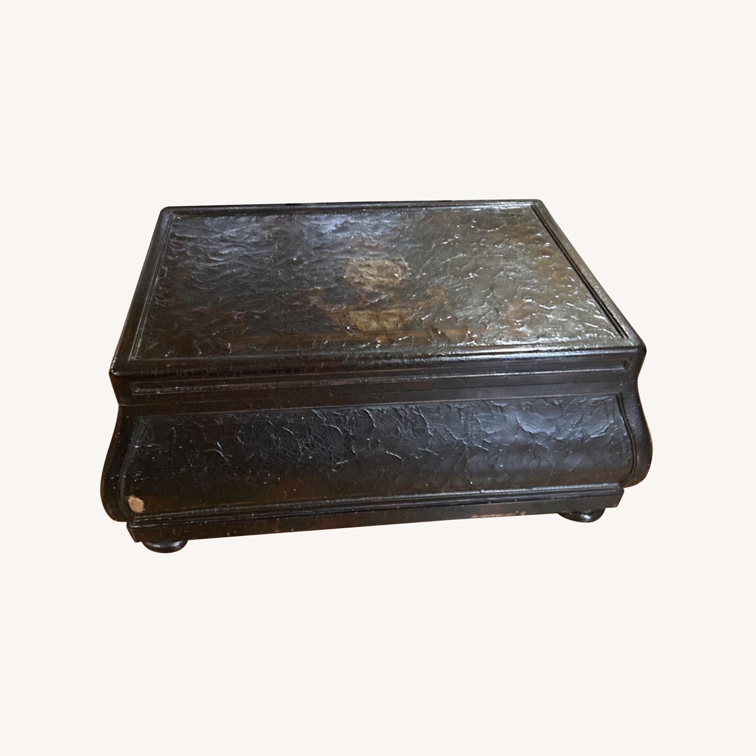 Wooden Brown Distress Rectangular Coffee Table - image-0