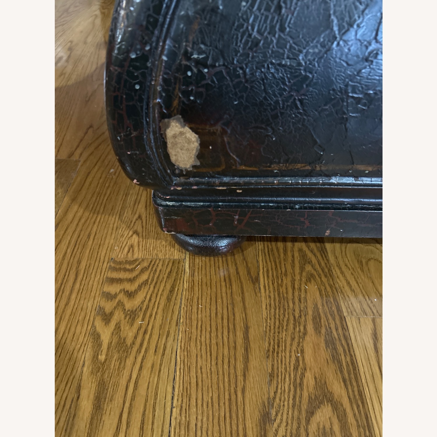 Wooden Brown Distress Rectangular Coffee Table - image-5