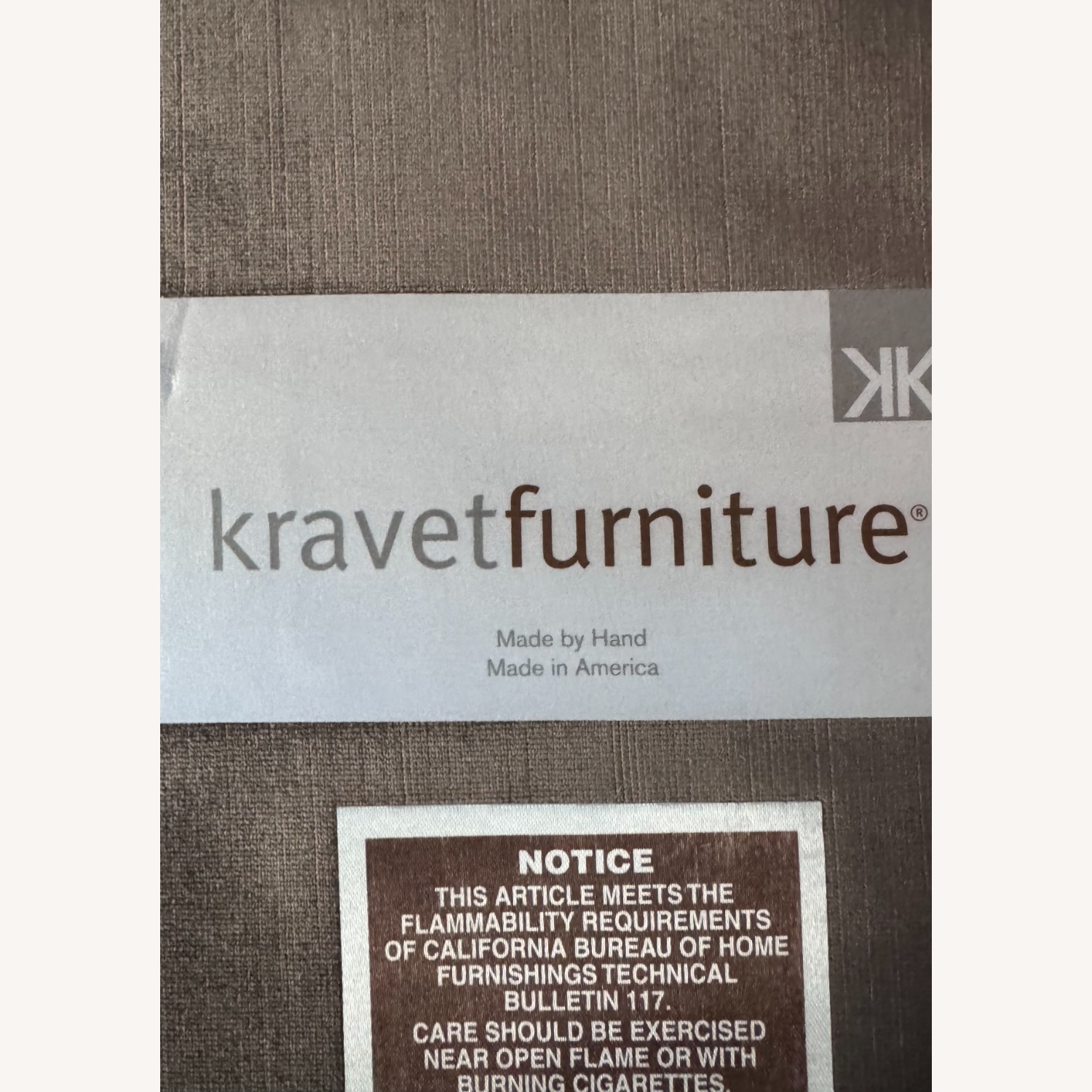 Kravet Harmony Gray Velvet Curved 3-Seat Sofa - image-3