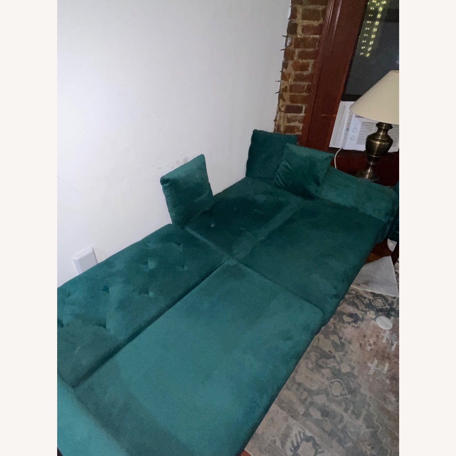 Green Sofas x2 - image-3