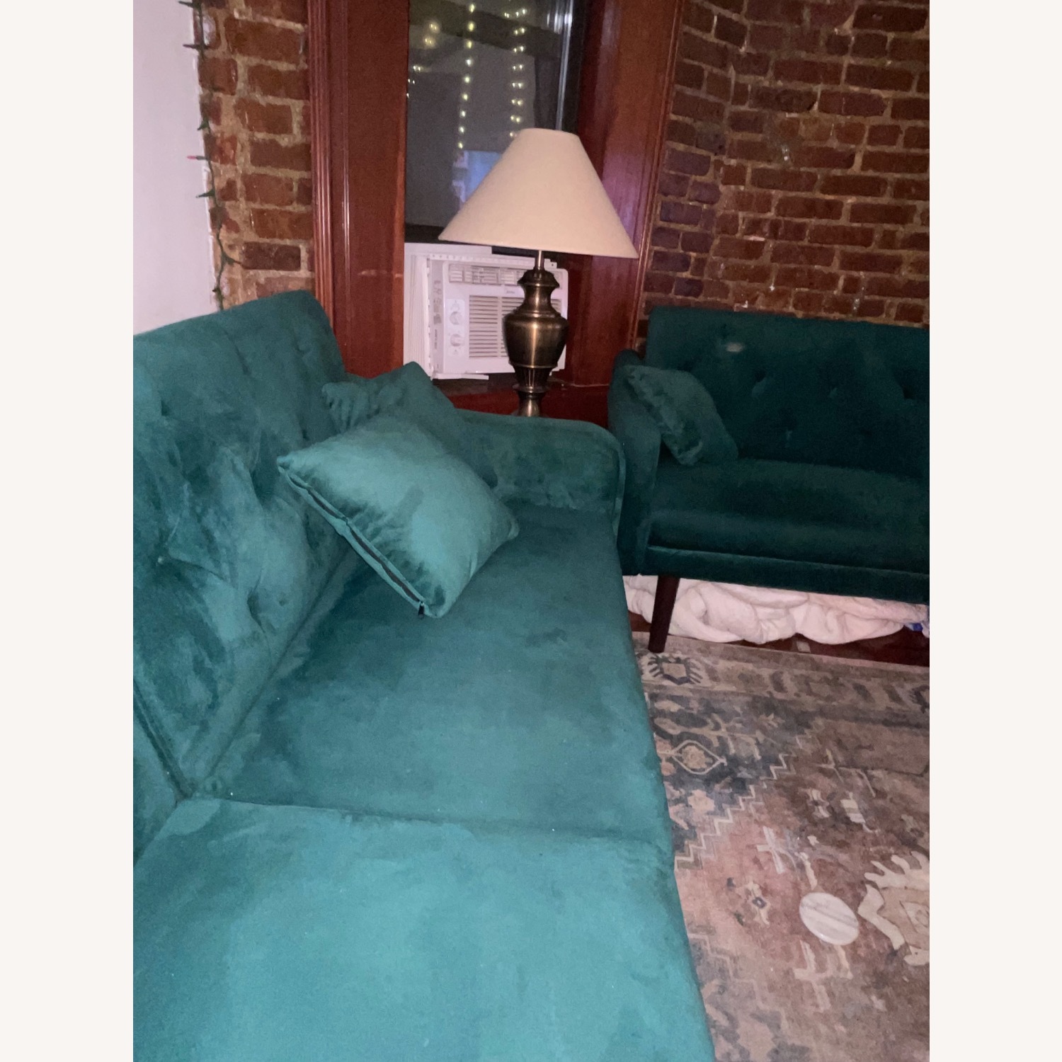 Green Sofas x2 - image-2