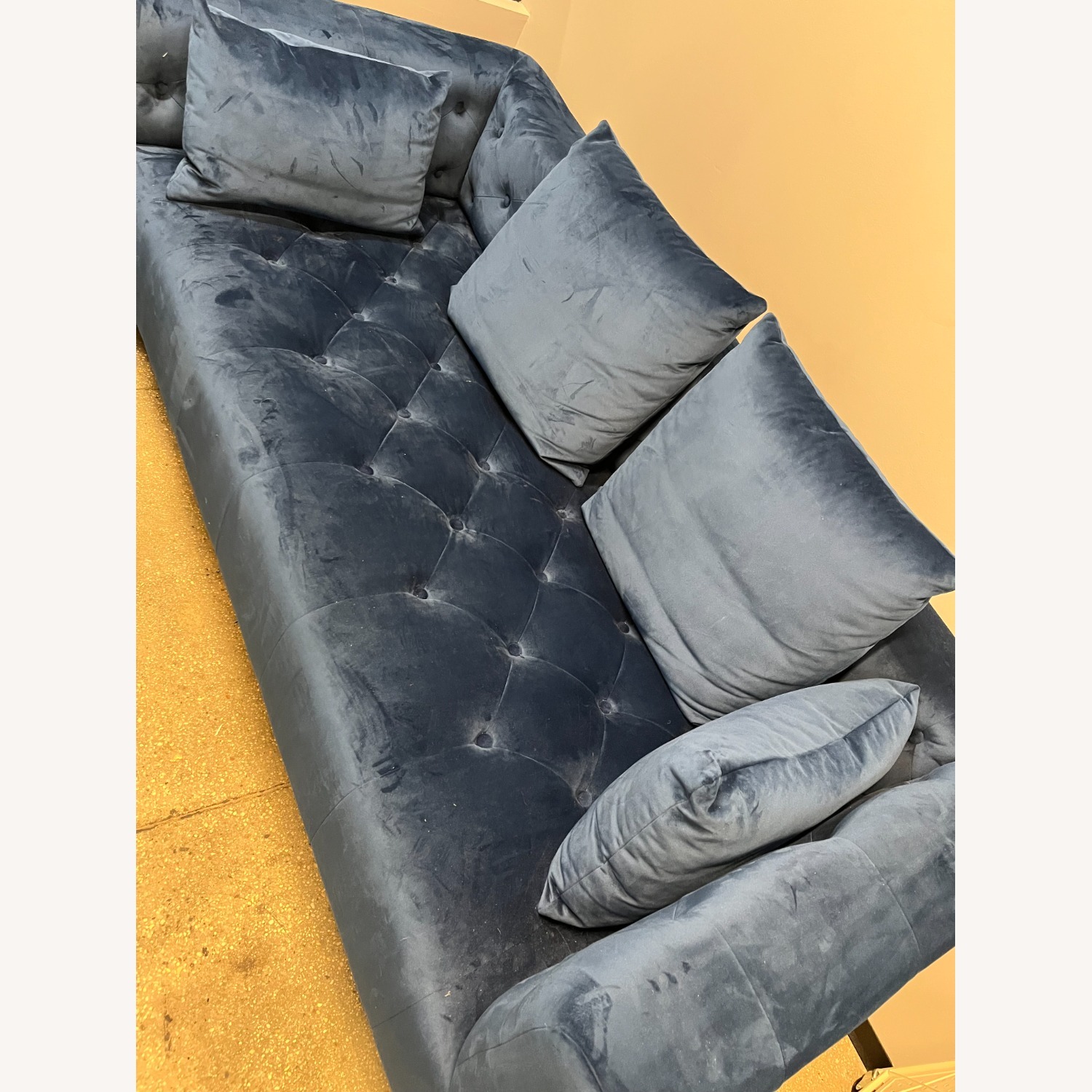 Interior Define Blue Velvet 2 Seater Sofa - image-6