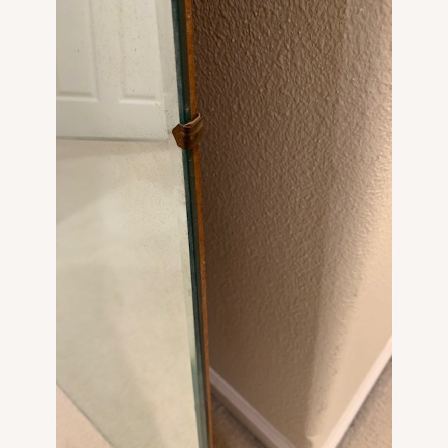 Vintage 1950's MCM Wall Mirror Beveled Edges - image-3