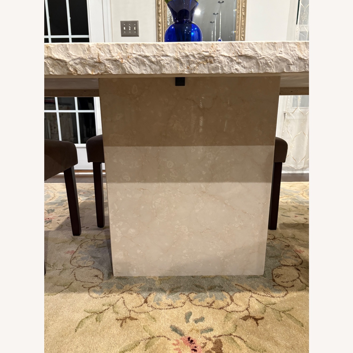 Vintage/Antique Natural Marble Dining Table - image-4