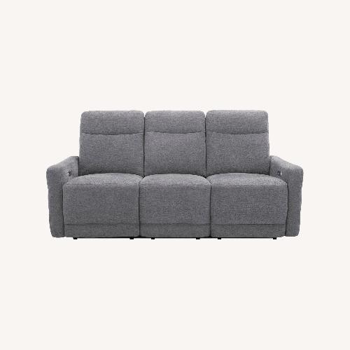 Used Living Spaces Light Gray Fabric 3+ Seater Sofa for sale on AptDeco
