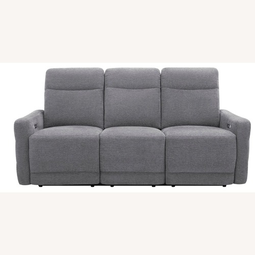 Used Living Spaces Light Gray Fabric 3+ Seater Sofa for sale on AptDeco